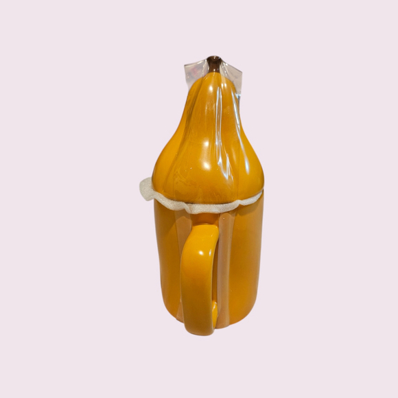 Rae Dunn Oh My Gourd Autumn Fall Coffee Mug & Lid topper New - Picture 2 of 8